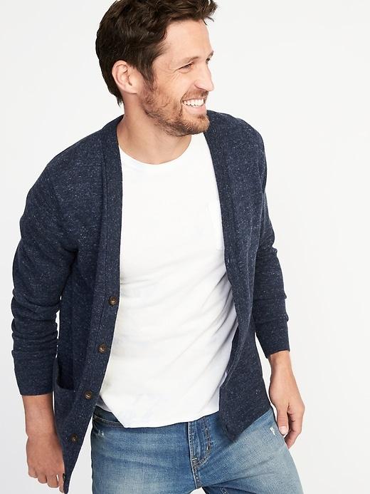 Old Navy Mens Classic Cardigan For Men Navy Heather Size M