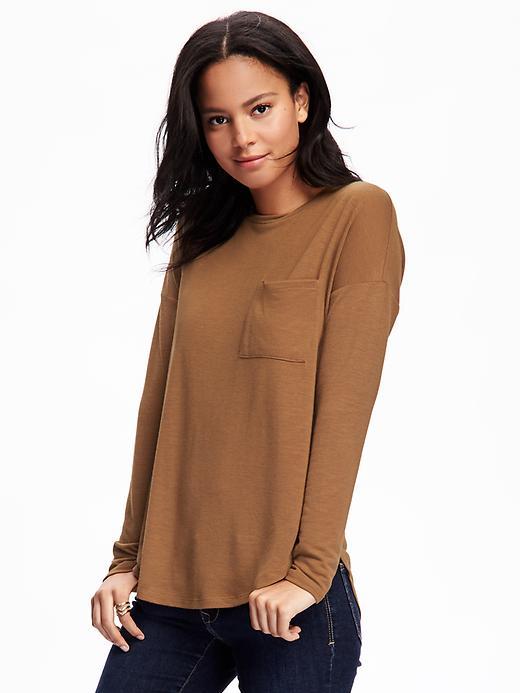 Old Navy Sweater Knit Pullover For Women - Burnt Ochre