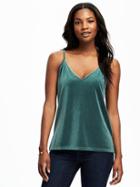 Old Navy Relaxed Velvet Cami For Women - Glorious Pine