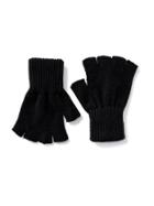 Old Navy Sweater Knit Fingerless Gloves For Men - Black