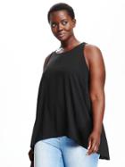 Old Navy Trapeze Split Back Plus - Black