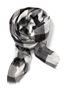 Old Navy Printed Oversized Scarf For Women - Black Check