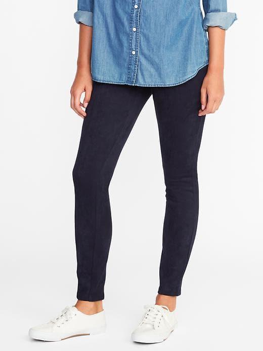 Old Navy Womens Stevie Sueded Ponte-knit Pants For Women Organic Beach Size M