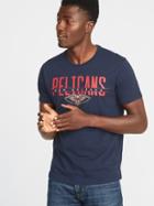 Old Navy Mens Nba Team Graphic Tee For Men Pelicans Size S