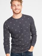 Old Navy Mens Built-in Flex Thermal-knit Tee For Men Arrows Print Size M