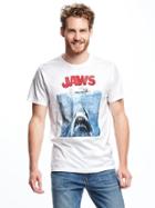 Old Navy Jaws Graphic Tee For Men - Cream