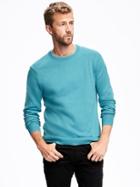 Old Navy Crew Neck Sweater For Men - Turquoise Skier