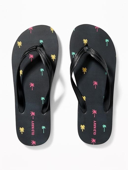 Old Navy Mens Graphic Flip-flops For Men Watermelon Palm Print Size 8/9