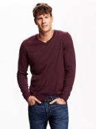 Old Navy Mens Solid V Neck Sweaters Size Xxl Big - Raisin Arizona