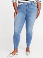 Old Navy Womens Smooth & Slim High-rise Plus-size Rockstar Step-hem Jeans Silver Lake Size 22
