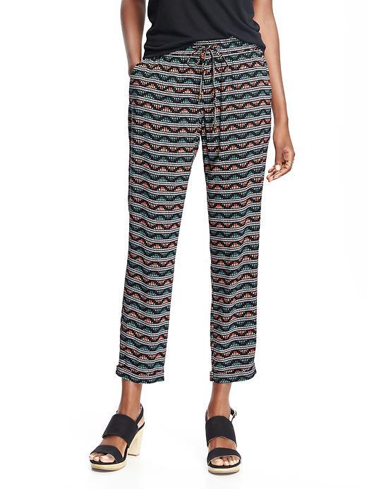 Old Navy Printed Drawstring Pants For Women - Multi Print
