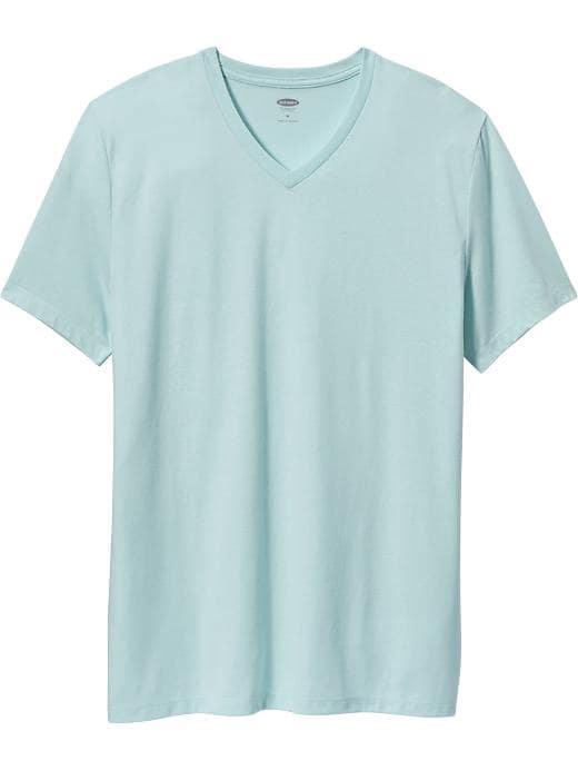 Old Navy Mens Soft-washed V-neck Tee For Men Aquastar Size S