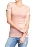 Old Navy Womens Perfect Crew Neck Tees - Bouquet