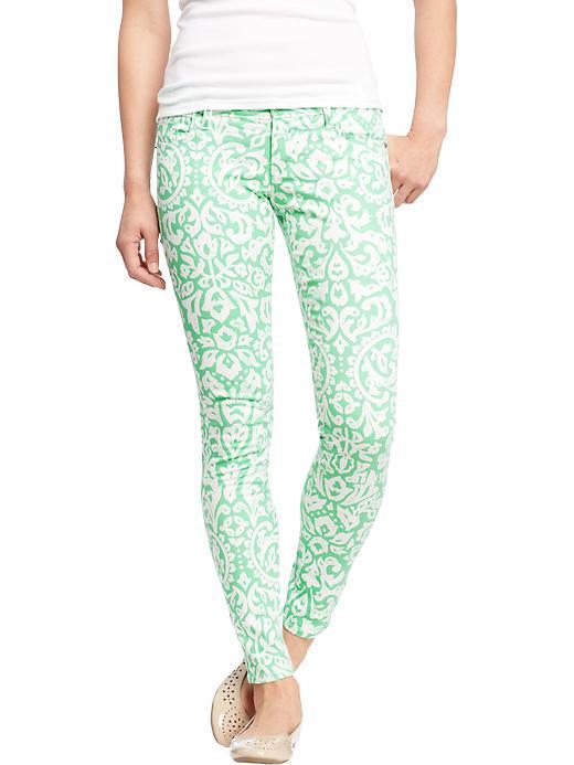 Old Navy Womens The Rockstar Printed Skinny Jeans