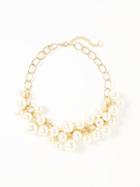 Old Navy Pearl Bauble Necklace For Women - Ivory