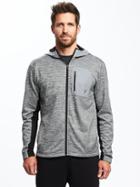 Old Navy Go Dry Reflective Trim Hoodie For Men - Heather Gray