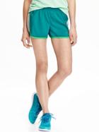 Old Navy Womens Pique Mesh Shorts 3 1/2&quot; Size L - Teal Tail Polyester