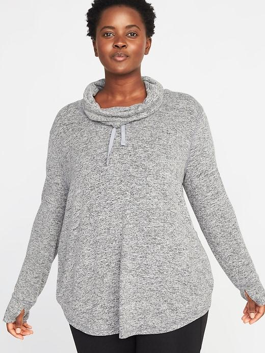 Old Navy Womens Funnel-neck Plus-size Performance Pullover Iceberg Size 4x