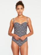 Old Navy Womens Balconette Swimsuit For Women Blue Geometric Size L