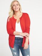 Old Navy Womens Classic Plus-size Button-front Cardi Blaze Of Glory Size 2x