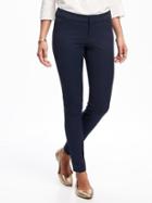 Old Navy Womens Mid-rise Pixie Full-length Pants For Women In The Navy Size 10