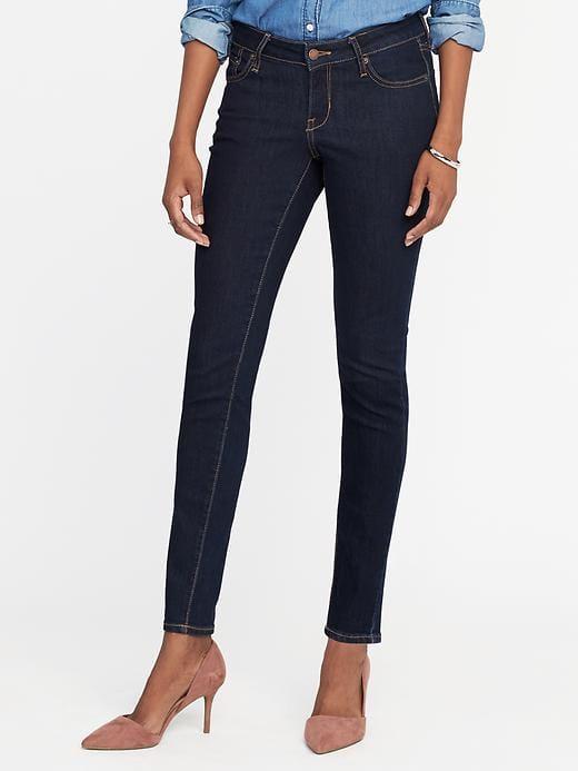 Old Navy Womens Low-rise Rockstar Skinny Jeans For Women Rinse Size 0
