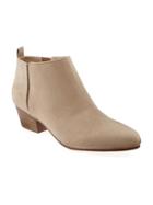 Old Navy Sueded Heeled Bootie For Women - Tan