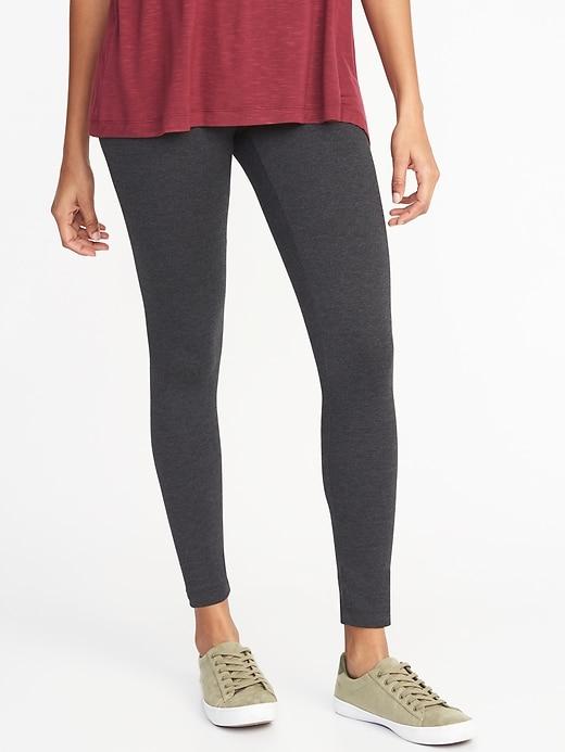 Old Navy Womens Jersey Leggings For Women Heather Dark Gray Size M