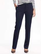 Old Navy Womens Mid-rise Straight Trousers For Women In The Navy Size 12