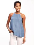 Old Navy High Neck Tencel Cami For Women - Smith Wash