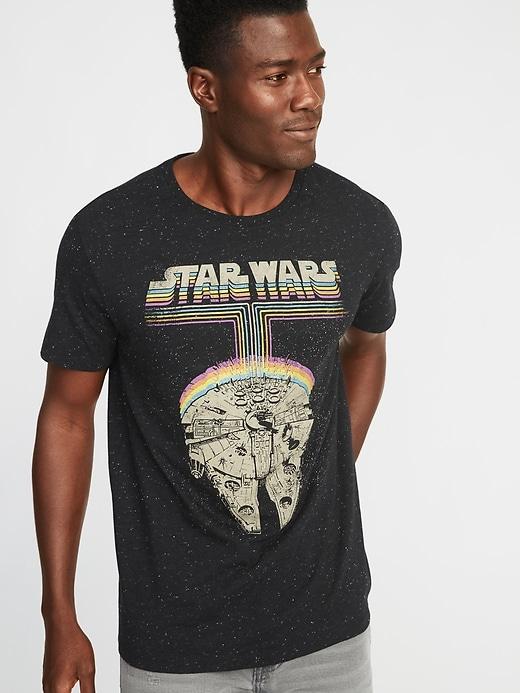 Old Navy Mens Star Wars Millennium Falcon Tee For Men Black Turntable Size Xxxl