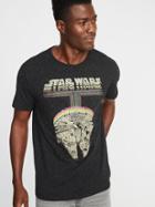 Old Navy Mens Star Wars Millennium Falcon Tee For Men Black Turntable Size Xxxl