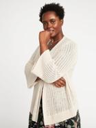 Old Navy Womens Plus-size Open-front Bell-sleeve Sweater Char Latte Size 2x