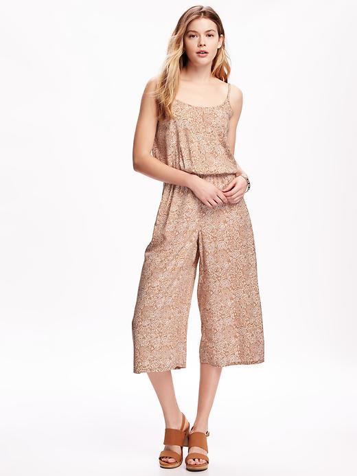 Old Navy Cami Wide Leg Jumpsuit For Women - Neutral