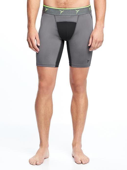 Old Navy Mens Go-dry Base Layer Shorts For Men (9) Graphite Heather Size Xxl