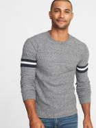 Old Navy Mens Soft-washed Thermal Crew-neck Tee For Men Medium Gray Heather Size S