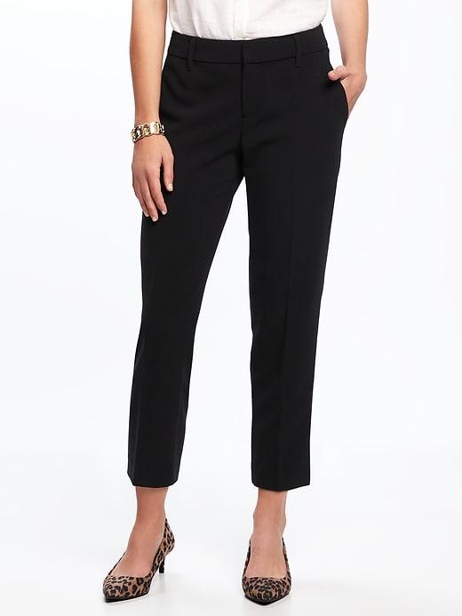 Old Navy Mid Rise Harper Pants For Women - Black