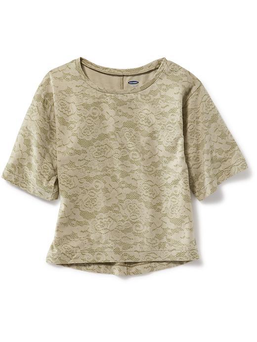 Old Navy Lace Pattern Top Size 3t - Leaf Blower