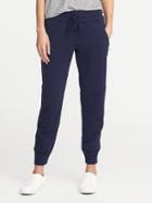 Old Navy Womens Mid-rise Moto Performance Joggers For Women Into The Deep Size M