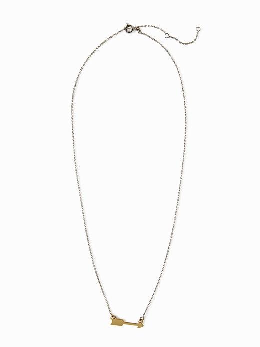 Old Navy Arrow Pendant Necklace For Women - Mix Metal
