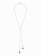 Old Navy Hammered Disc Y Pendant Necklace For Women - Silver