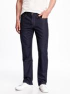 Old Navy Mens Straight Built-in Flex Jeans For Men Rinse Size 32w