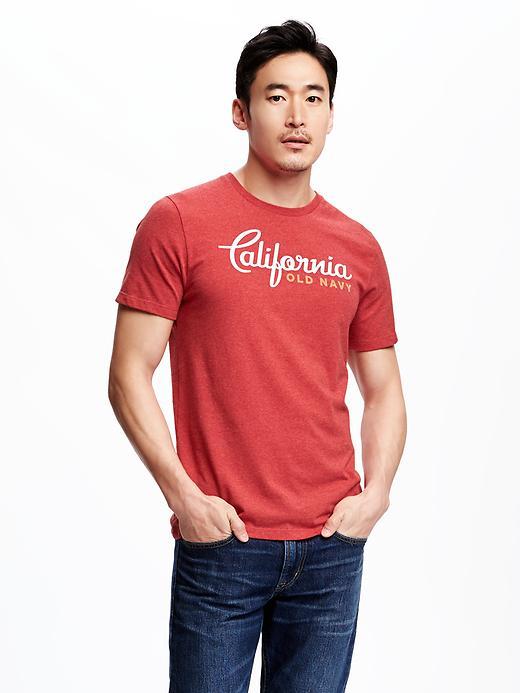 Old Navy Logo Graphic Tee For Men - Saucy Red