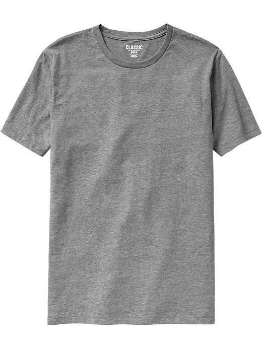Old Navy Mens Classic Crew Tees - Light Gray