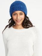 Old Navy Womens Boucl Beanie For Women Cobalt Size One Size