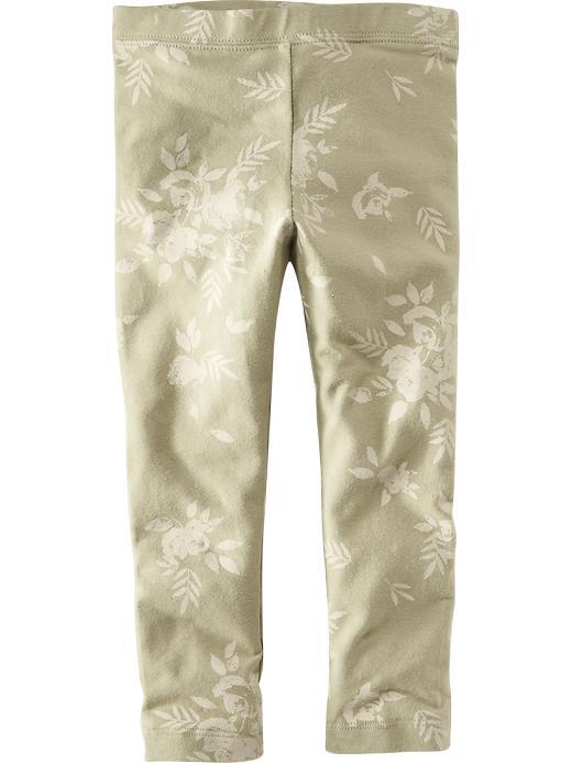 Old Navy Printed Leggings Size 12-18 M - Olive Floral