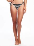 Old Navy String Bikini For Women - O.n. New Black Stripe