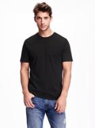 Old Navy Soft Washed Crew Neck Tee For Men - Black Jack