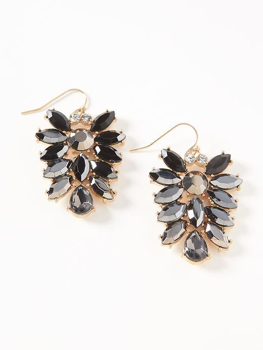 Old Navy Cluster Drop Earrings For Women - Gunmetal Gray