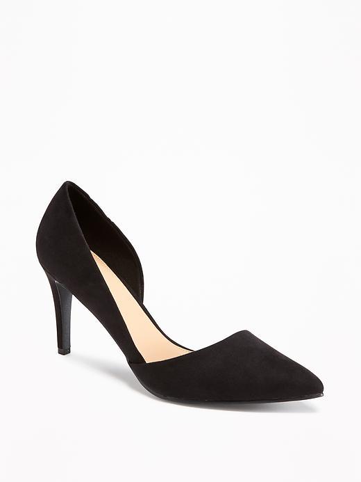Old Navy Mid Heel Dorsay Pumps For Women - Blackjack